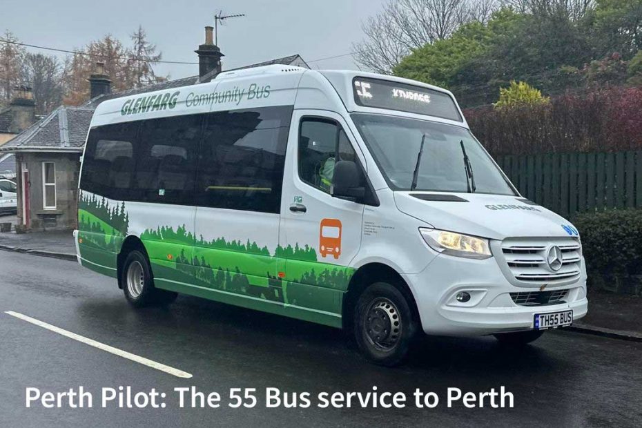 The 55 Bus service to Perth